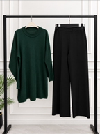 Rahat Kesim Tunik & Geniş Paça Pantolon Takım